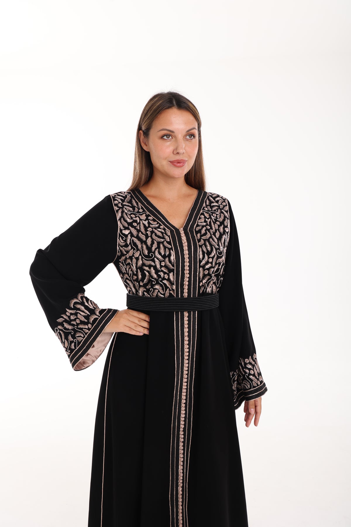 Black-Pink Kaftan